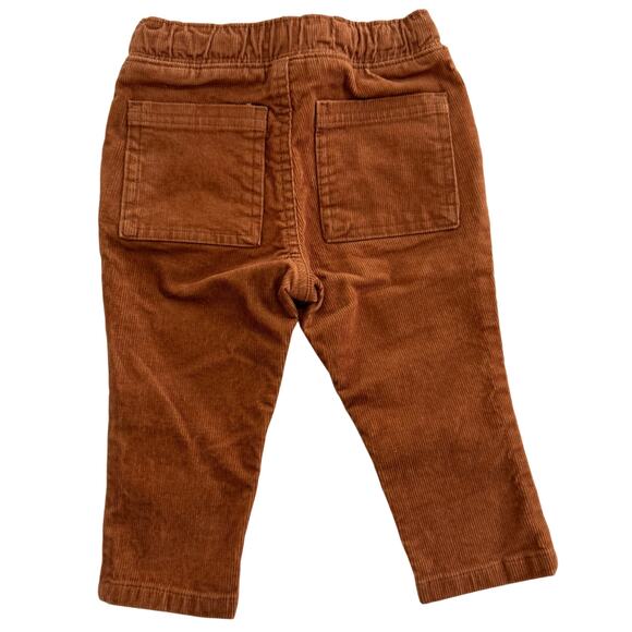 Cat & Jack Brown Corduroy Tapered Pants Size 12 Months New - Picture 3 of 5